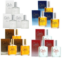 Charlie Eau Fraiche Spray for Women 100ml x 3 Red Blue White Gold Xmas Perfume