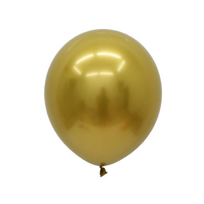 Pack of 10 metallic latex pearl chrome 12'' Helium Balloons