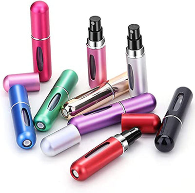 2Pcs Refillable Perfume Atomiser 5ml Spray Pump Portable Bottles for Travel/gym