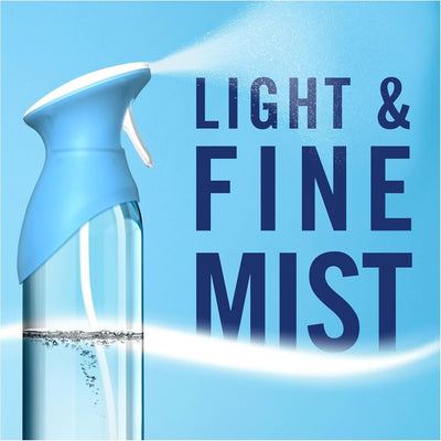 8 x Febreze Air Mist Air Freshener Eliminates Odours Spray 185ml Select Scents