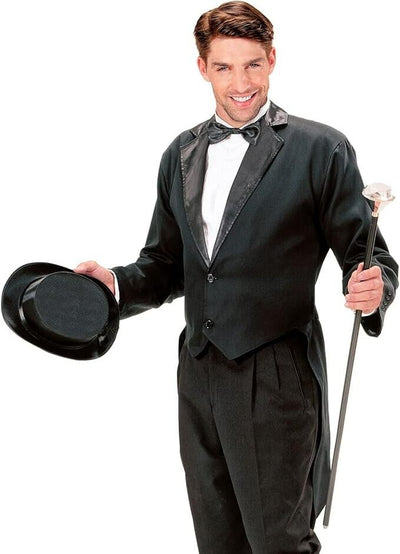 MILANO Party Fashion - Satin Tailcoat Wizard Circus Director Fancy Dress Costume