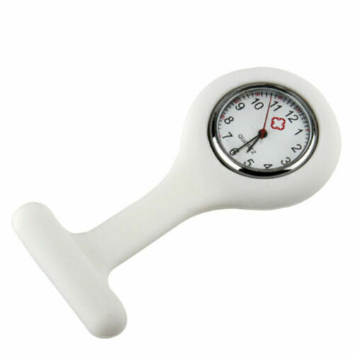 Nurses Fob Watch Tunic Analogue Pocket Brooch Clip On Washable FREE UK POST