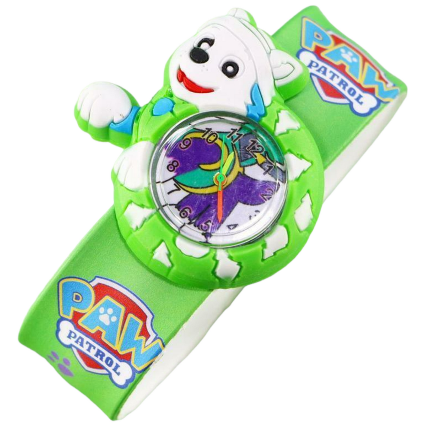 Kids Boys Girls Children Paw patrol Snap On Slap Watch Quartz Analogue Watches