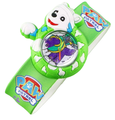 Kids Boys Girls Children Paw patrol Snap On Slap Watch Quartz Analogue Watches