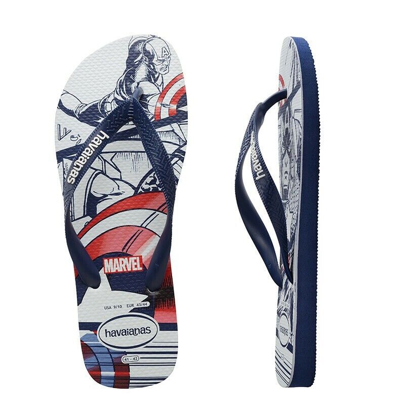 Havaianas Unisex Kid's Boys GirlsTop Marvel Flip Flops UK 7 Child