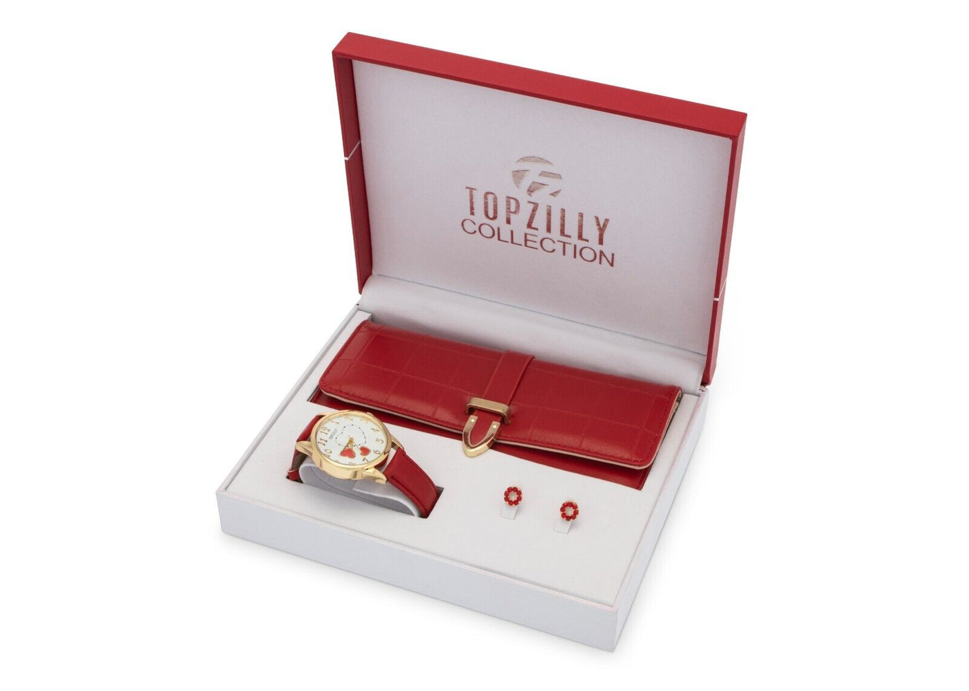 Womens Luxury Gift Set Watch Earrings Wallet Set Christmas Present Birthdays UK