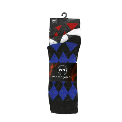 9 Pairs Mens Socks Argyle Wide Fit Diabetic Loose Cotton Rich Casual Work Wear