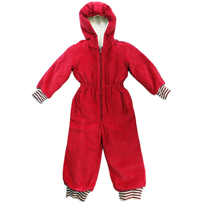 KIDS BABY WINTER WARM FLEECE JUMPSUIT ALL IN ONE CHILDRENS BOYS GIRLS 12-24M
