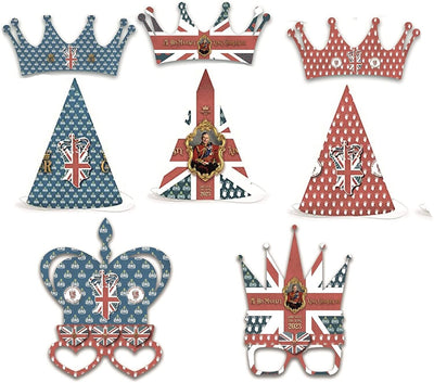 Vintage Crown King Charles III Royal Party Coronation Party Hats Fancy Dress