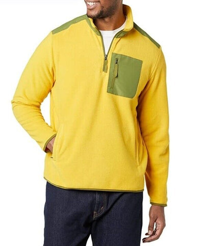 Mens Montes Half Zip Micro Fleece Top Lightweight Jumper Pullover New Sz M