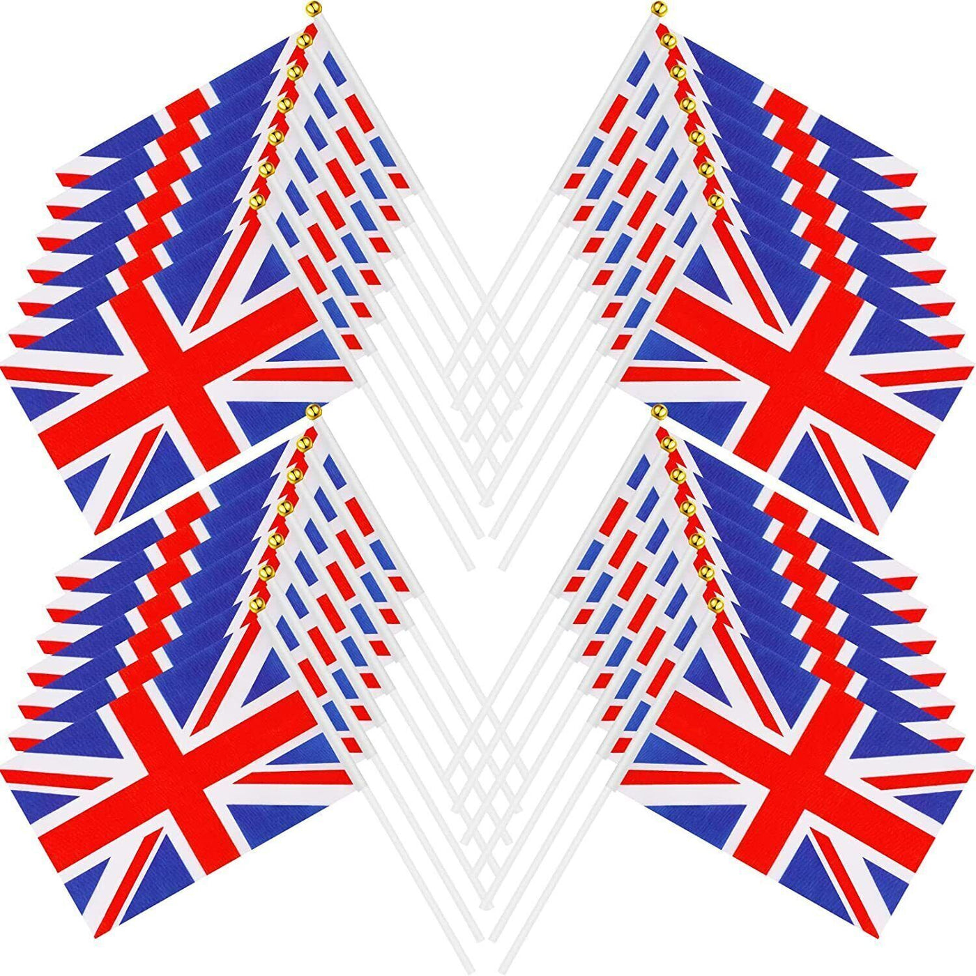 2023 Union Jack Flag Small Hand Waving British Royal Coronation Party Event UK