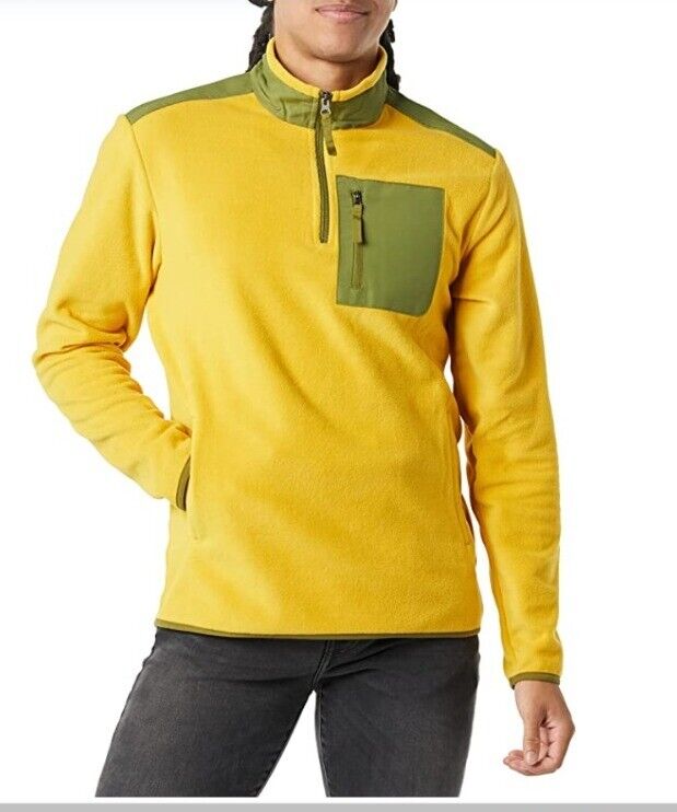 Mens Montes Half Zip Micro Fleece Top Lightweight Jumper Pullover New Sz M