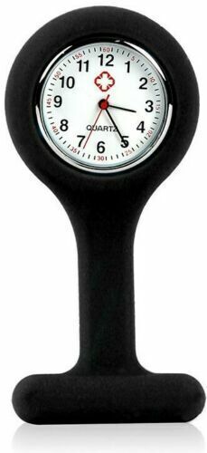 Nurses Fob Watch Tunic Analogue Pocket Brooch Clip On Washable FREE UK POST