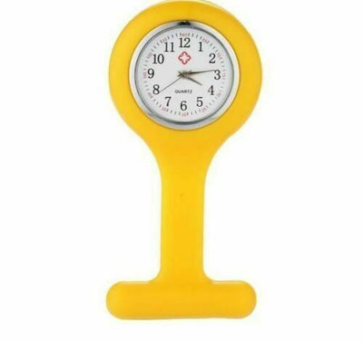Nurses Fob Watch Tunic Analogue Pocket Brooch Clip On Washable FREE UK POST
