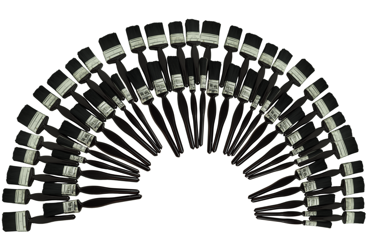 Paint Brushes Set Decorators 10 - 70 Pack Job Lot Advanced Bristle Sizes DEAL