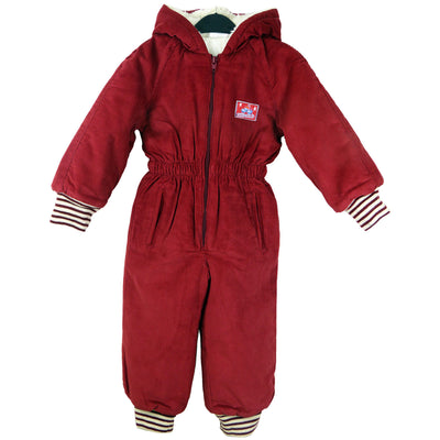 KIDS BABY WINTER WARM FLEECE JUMPSUIT ALL IN ONE CHILDRENS BOYS GIRLS 12-24M