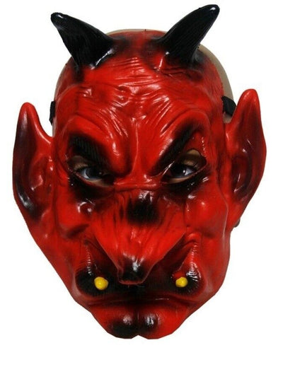 HORROR MASK Scary Rubber Latex Trick or Treat Halloween Fancy Dress Costume UK