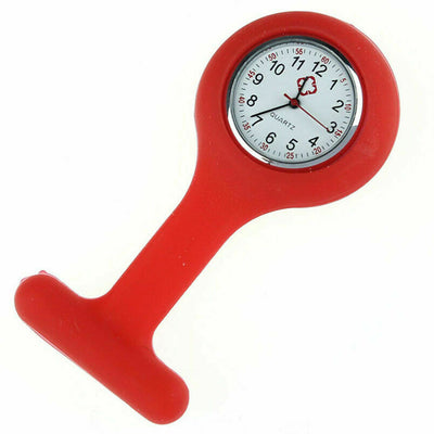 Nurses Fob Watch Tunic Analogue Pocket Brooch Clip On Washable FREE UK POST