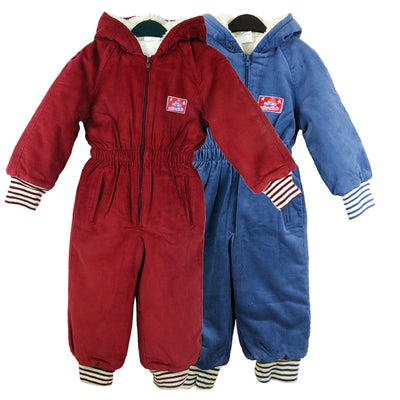 KIDS BABY WINTER WARM FLEECE JUMPSUIT ALL IN ONE CHILDRENS BOYS GIRLS 12-24M