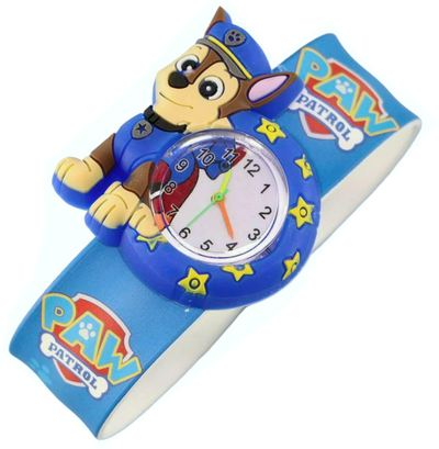 Kids Boys Girls Children Paw patrol Snap On Slap Watch Quartz Analogue Watches
