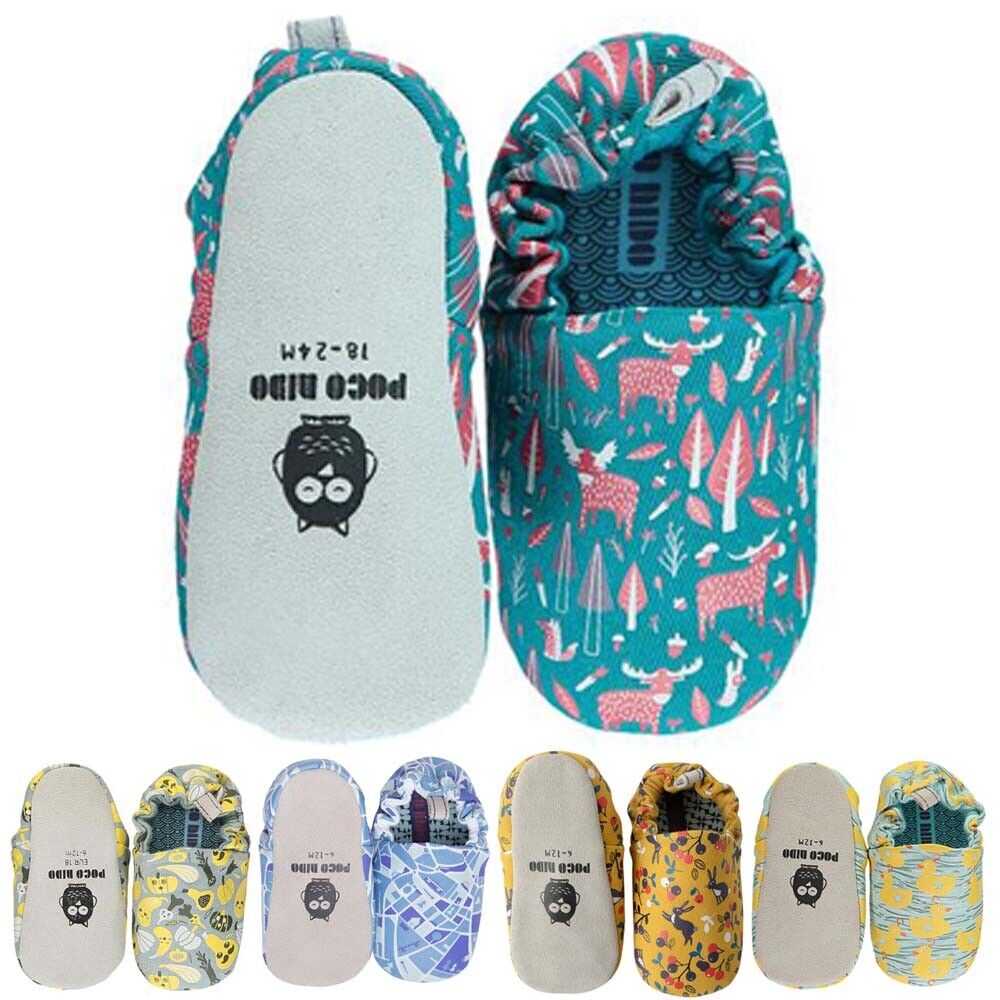 RRP Â£35 Baby  Toddler Anti-Slip Shoes Infant Boy Girl Crib Slipper Shoes