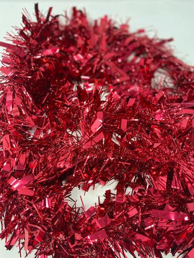 2M (6.5FT Tinsel Chunky Christmas Tree Decoration Home Xmas Garland 10 Colour UK