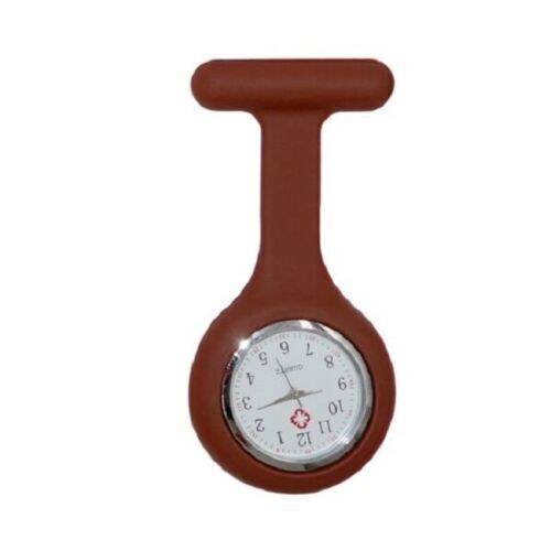 Nurses Fob Watch Tunic Analogue Pocket Brooch Clip On Washable FREE UK POST