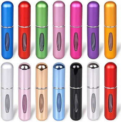 2Pcs Refillable Perfume Atomiser 5ml Spray Pump Portable Bottles for Travel/gym