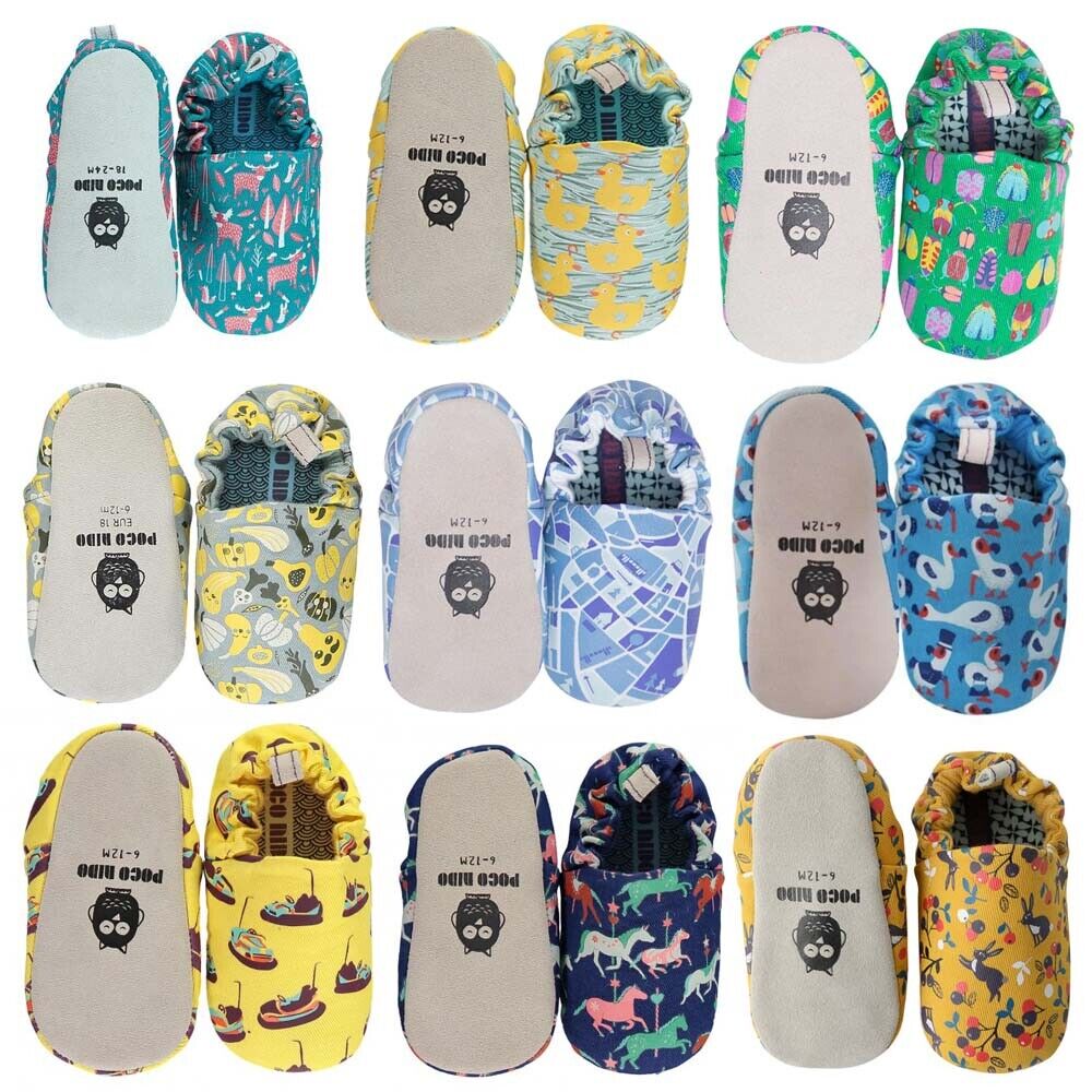 RRP Â£35 Baby  Toddler Anti-Slip Shoes Infant Boy Girl Crib Slipper Shoes