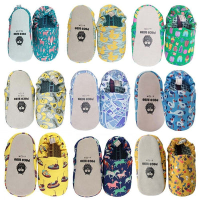 RRP Â£35 Baby  Toddler Anti-Slip Shoes Infant Boy Girl Crib Slipper Shoes
