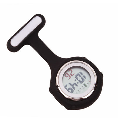 Nurses Silicone Digital WATCH - Multi Function Fob Brooch Tunic Pocket Watch UK