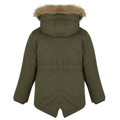 LEVI'S Girl's Hooded Fur Parka Jacket Coat RRP Â£140 Age 12 14  Years BNWT