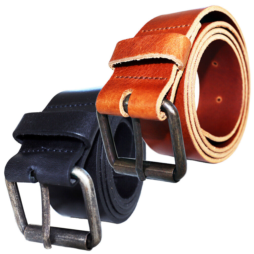 Mens Leather Belt Belts Strap Genuine Full Grain Real Black Brown Top Brand