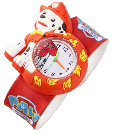 Kids Boys Girls Children Paw patrol Snap On Slap Watch Quartz Analogue Watches