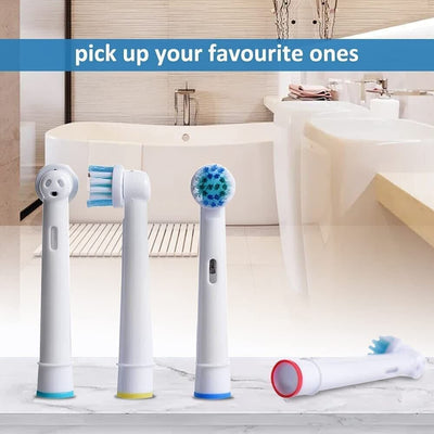 Compatible Oral b Braun toothbrush Heads - Replacement Electric Toothbrush Heads