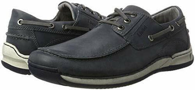 RRP Â£85 Josef Seibel Matthias 11 Mens Laced Up Comfort Slip On Shoes Blue UK 13