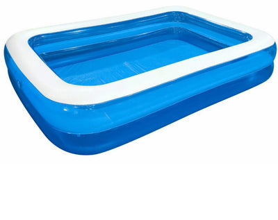 Family Inflatable Swimming Paddling Pool, 201 x 150 x 51 cm, Summer fun Garden