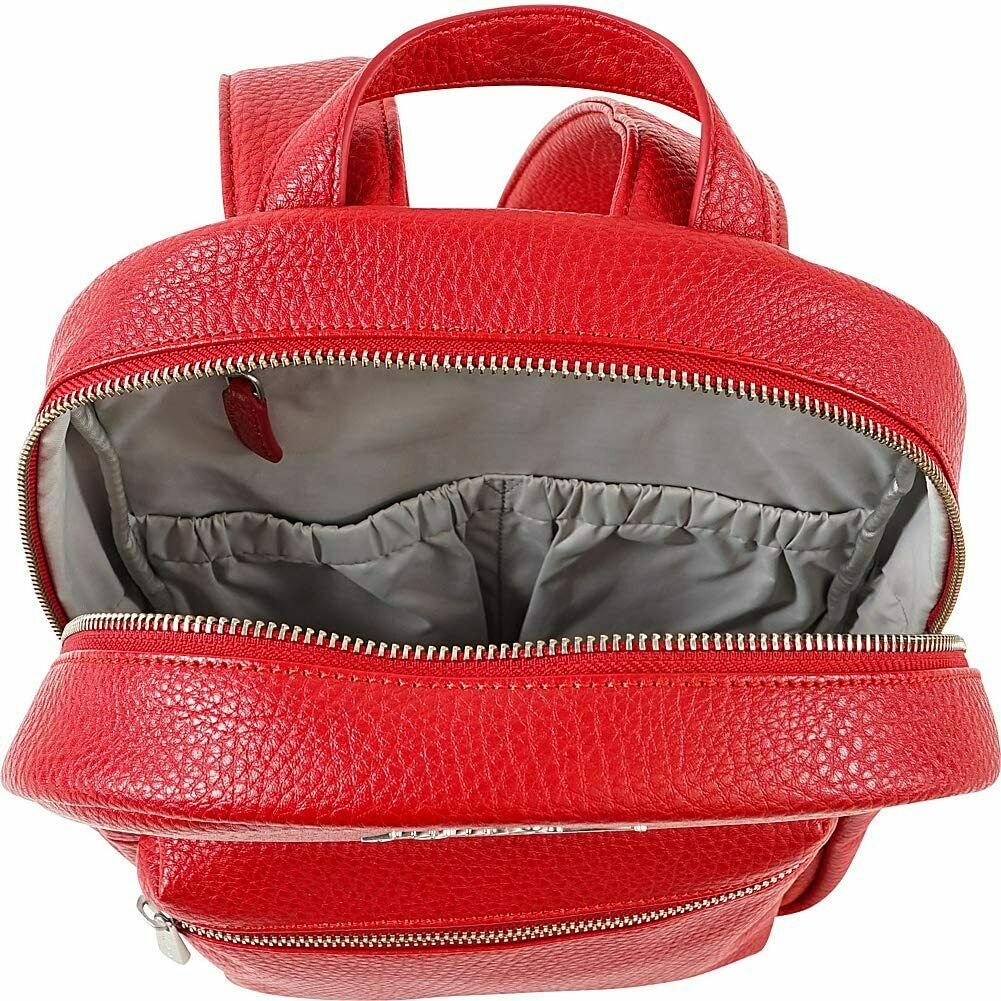 JuJuBe Mini Vegan Backpack Authentic Red Leather Rucksack