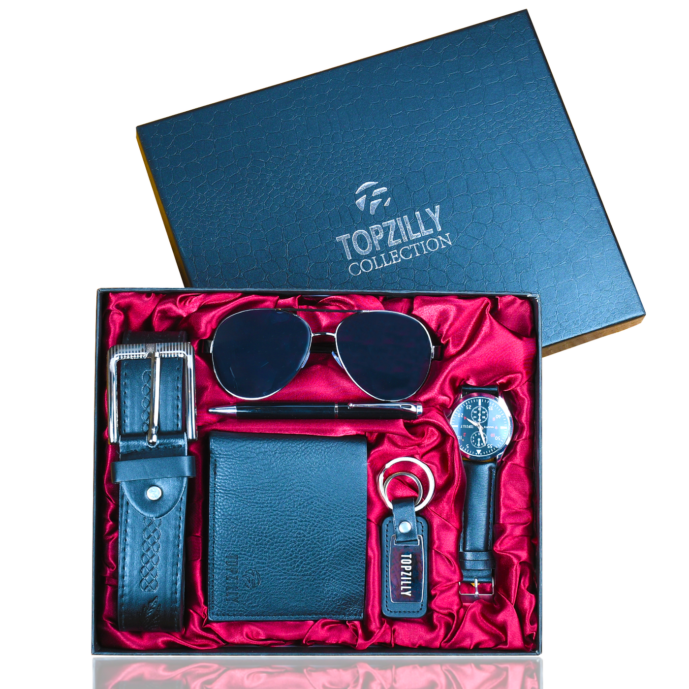 Mens watch 2025 and sunglass case