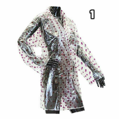 Ladies Transparent Fashion Festival PVC Raincoat